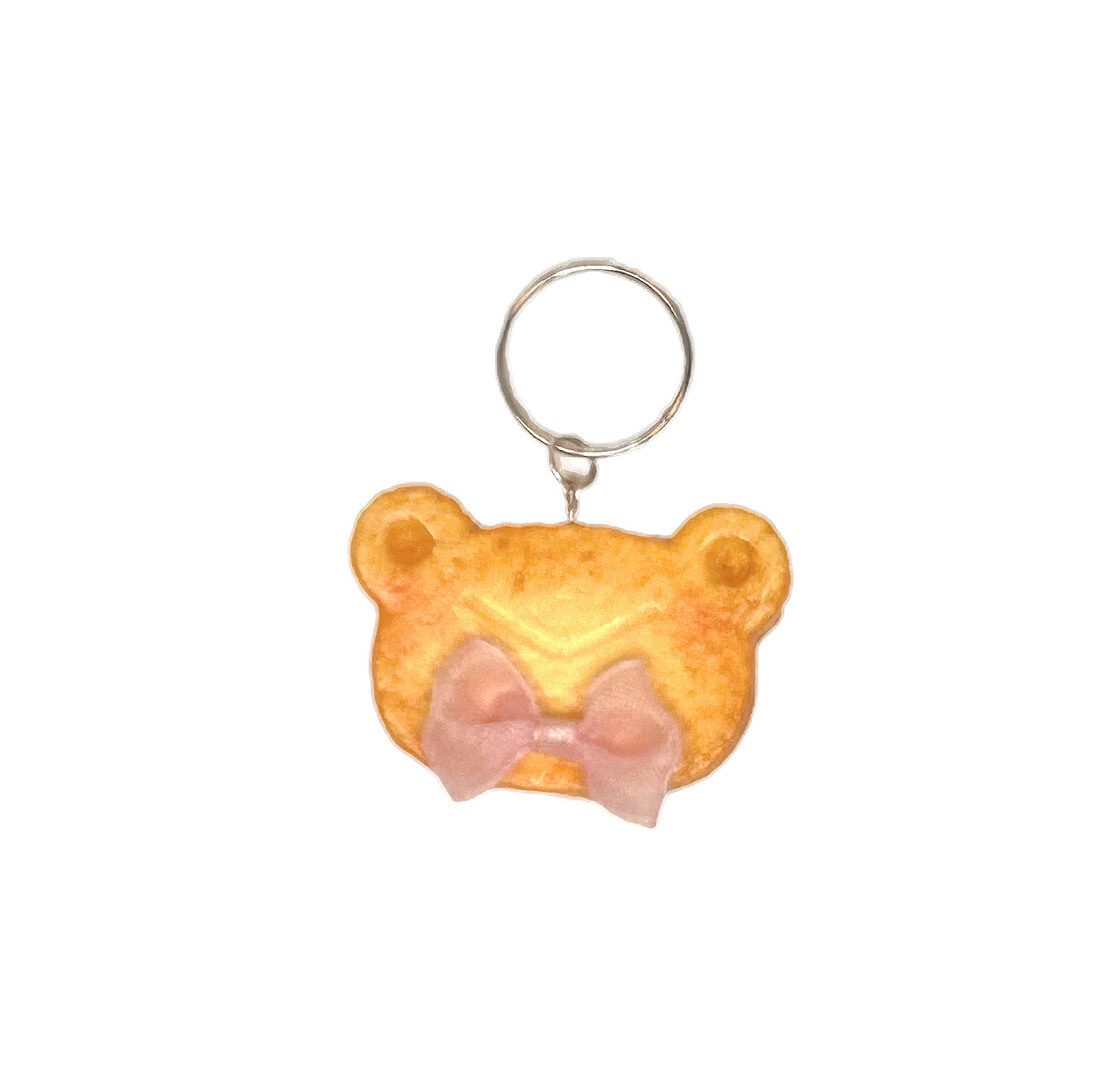 Pink Bow Frog Cookie Charm