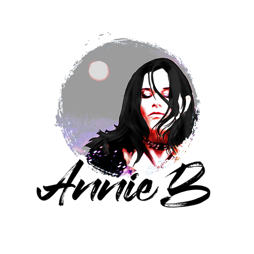 Annie B. standing with her guitar and smiling