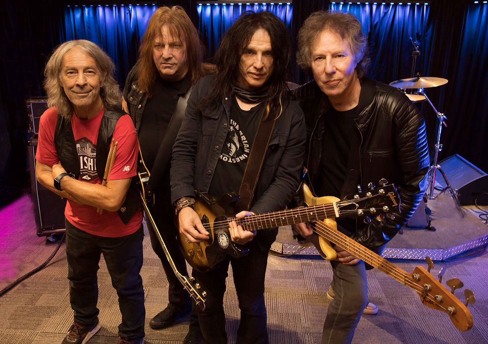 Albert Bouchard, Ross the Boss, Keith Roth, and Andy Shernoff of the band The Dictators