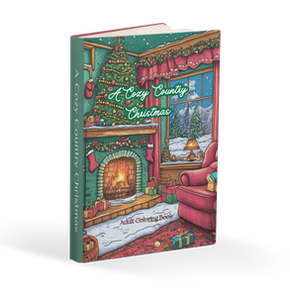 A Cozy Country Christmas: Adult Coloring Book