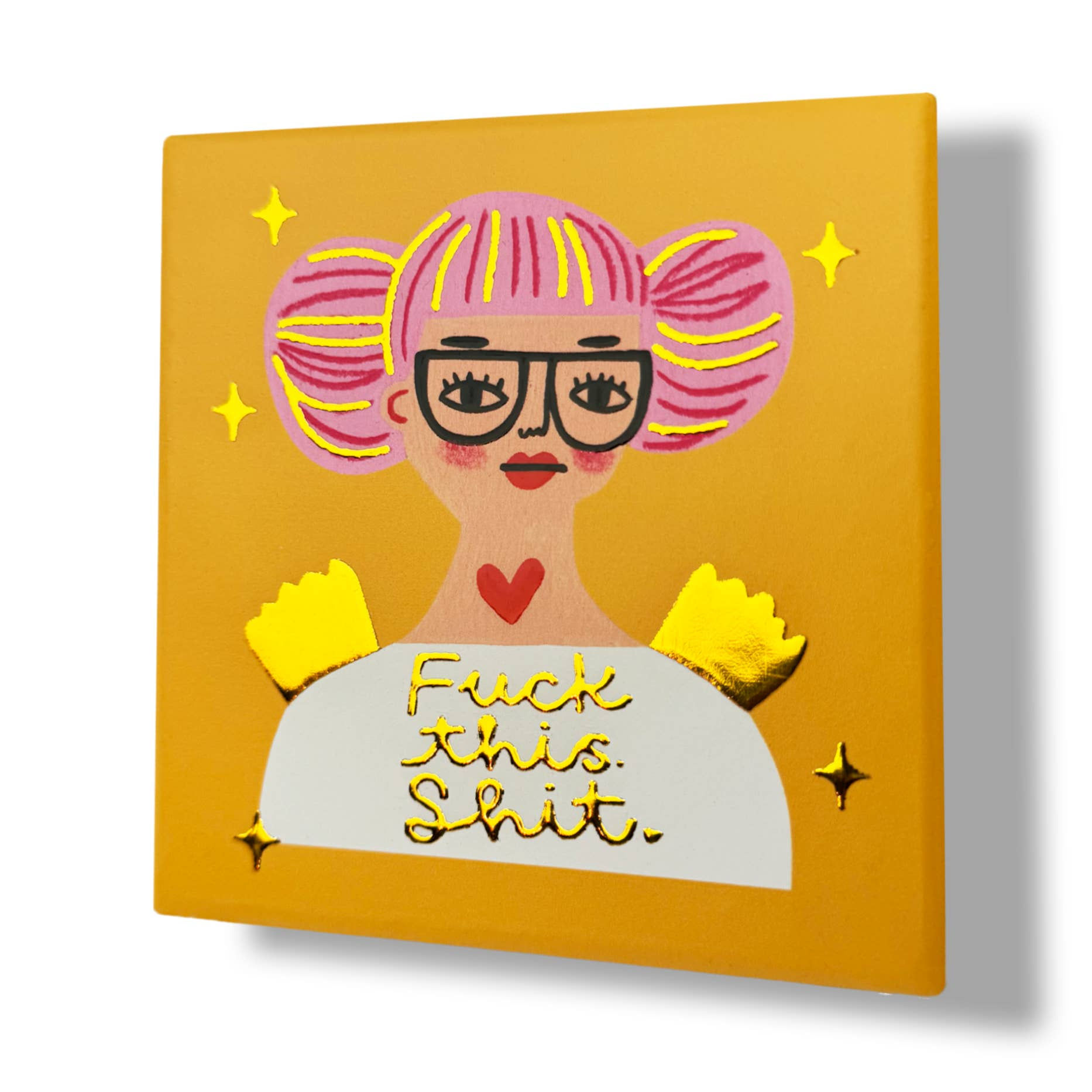 Ceramic Coaster - Fuck this Shit