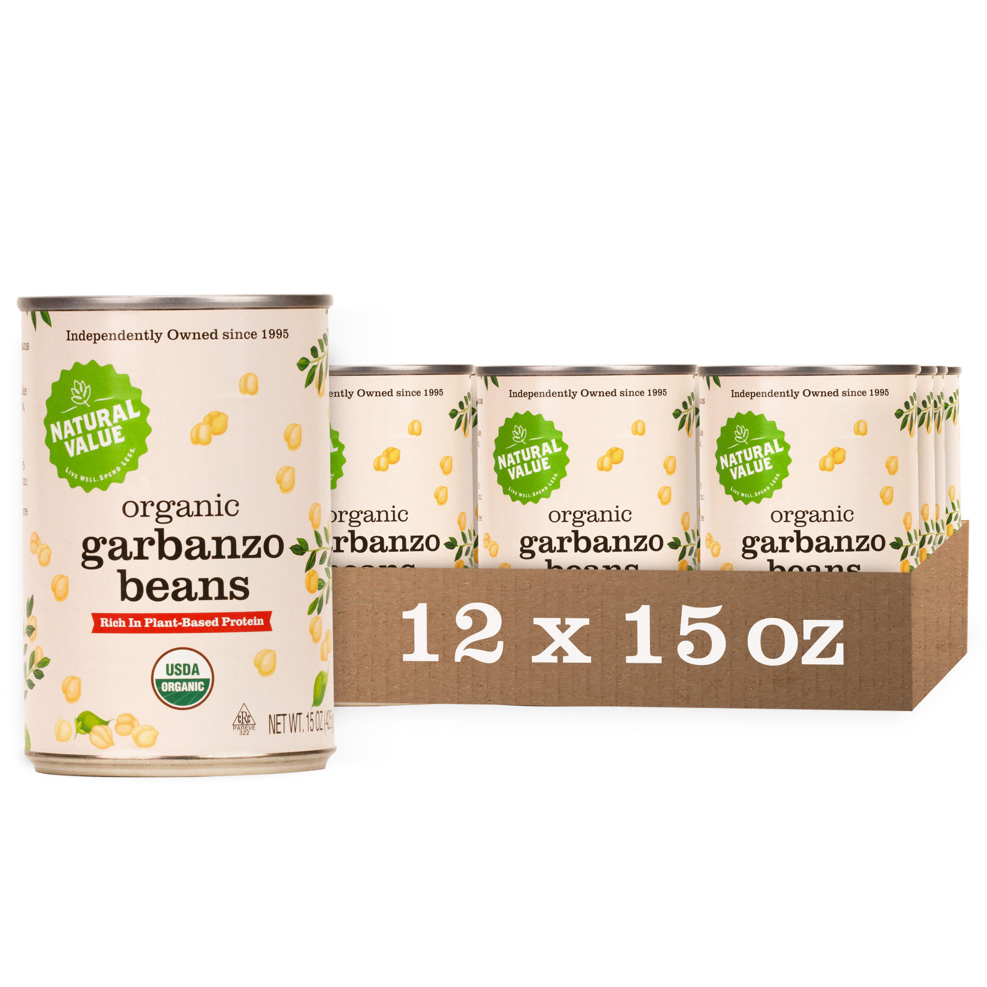 Organic Garbanzo Beans 15oz 12pk