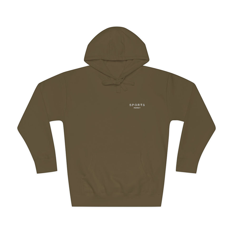 Thumbnail: Sports Horny Small Chest Embroidery Logo Fleece Hoodie
