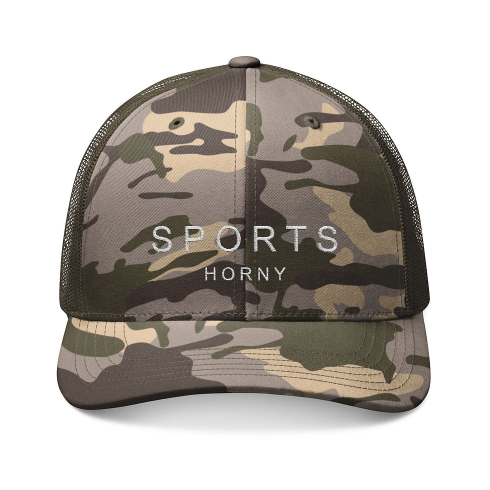 Thumbnail: Sports Horny Signature Series Camo Trucker Hat