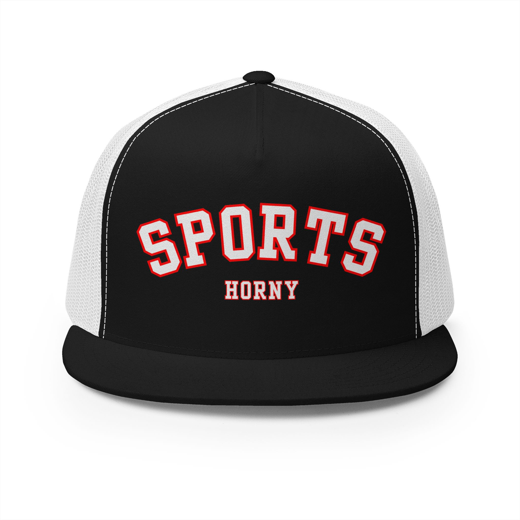Sports Horny Game Day Flat Bill Mesh Snapback