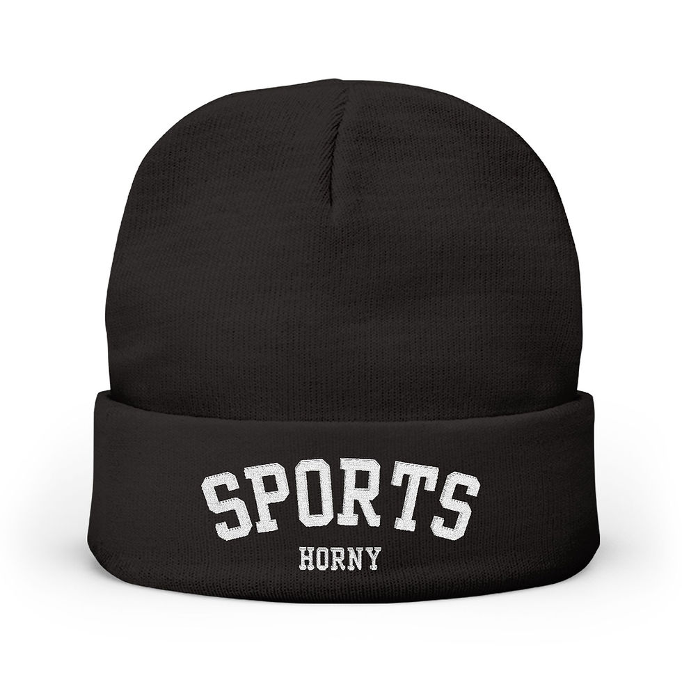Thumbnail: Sports Horny Game Day Beanie