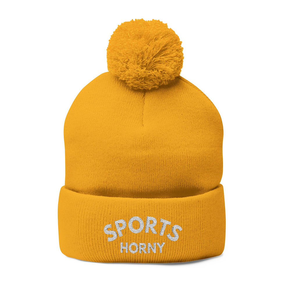 Thumbnail: Sports Horny Pom-Pom Knit Cap