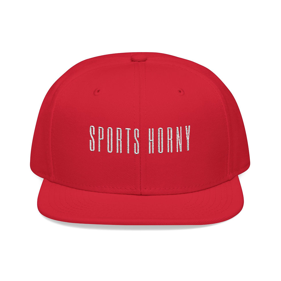 Thumbnail: Sports Horny Flat Bill Snapback Hat