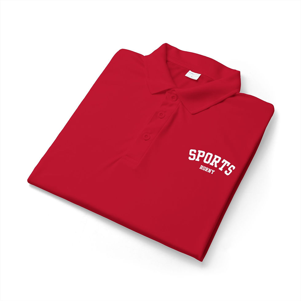 Thumbnail: Sports Horny Game Day Polo Shirt