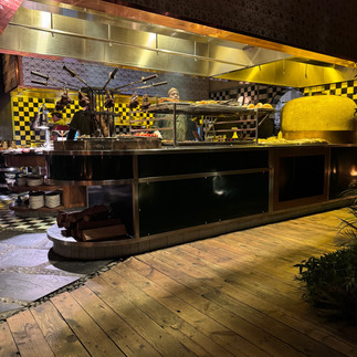 We got to see into the kitchen as well from our table