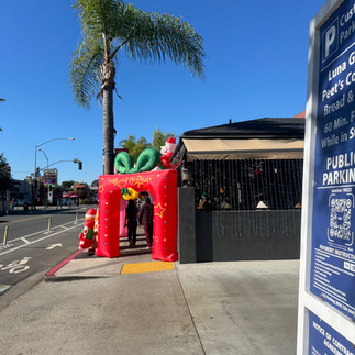 Some of the food in the area at Mo's for the volunteers