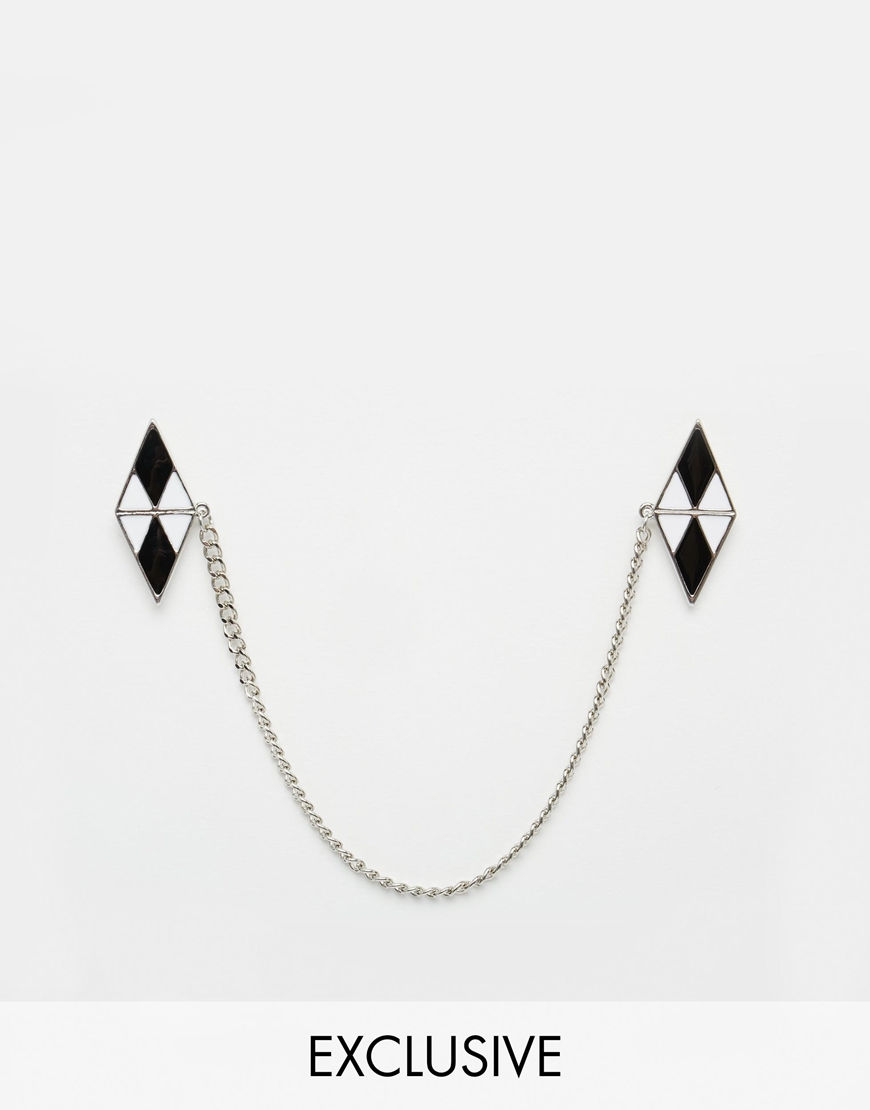 Thumbnail: Designsix Geo Collar Chain In Black