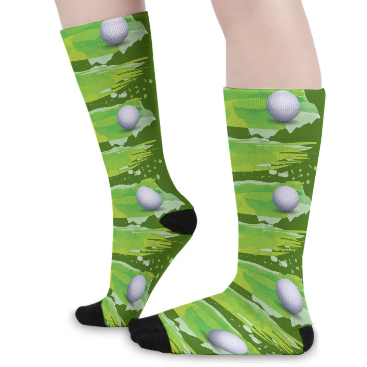 Golf Ball Swatch Unisex Long Socks