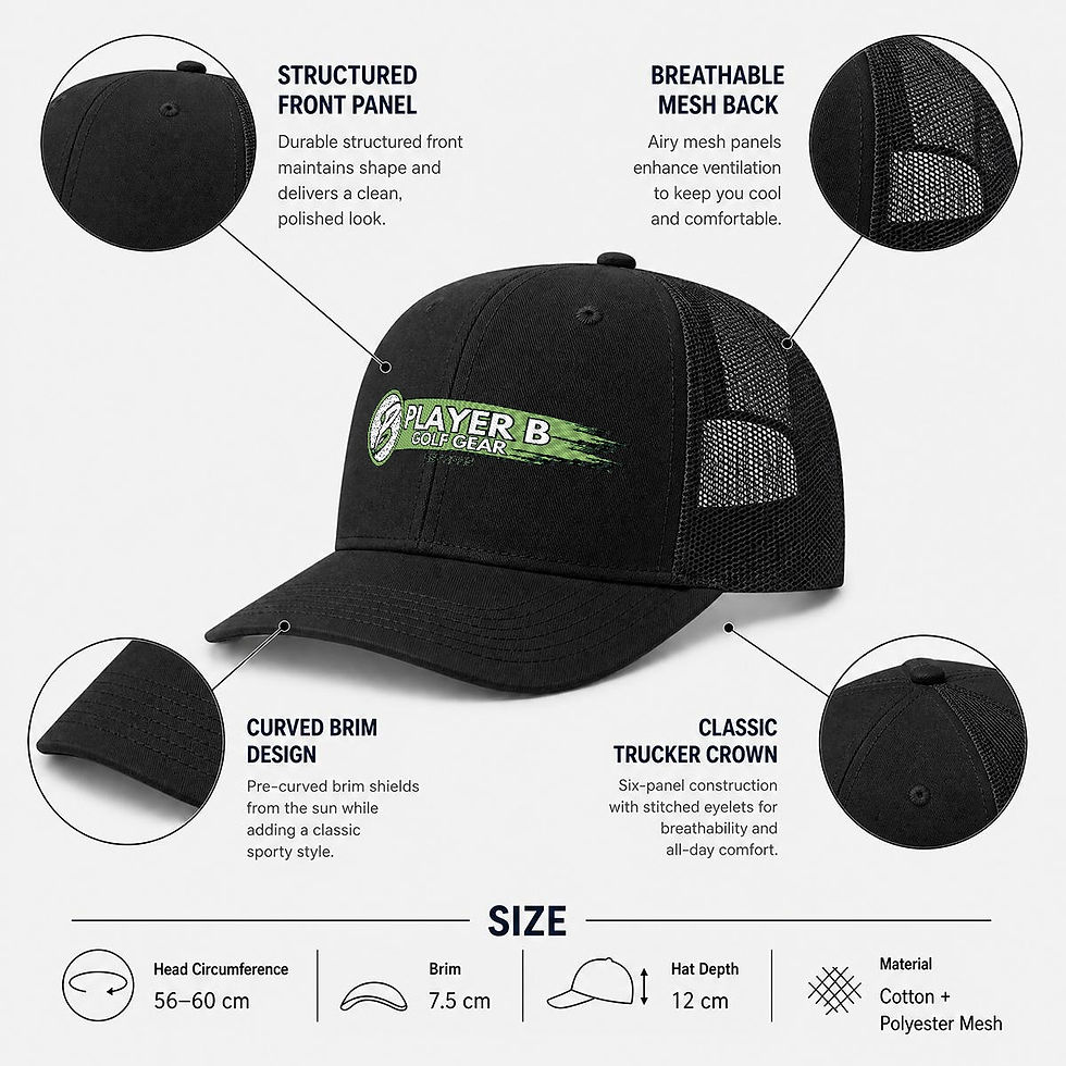 Thumbnail: Embroidery Curved Mesh Cap For Golf