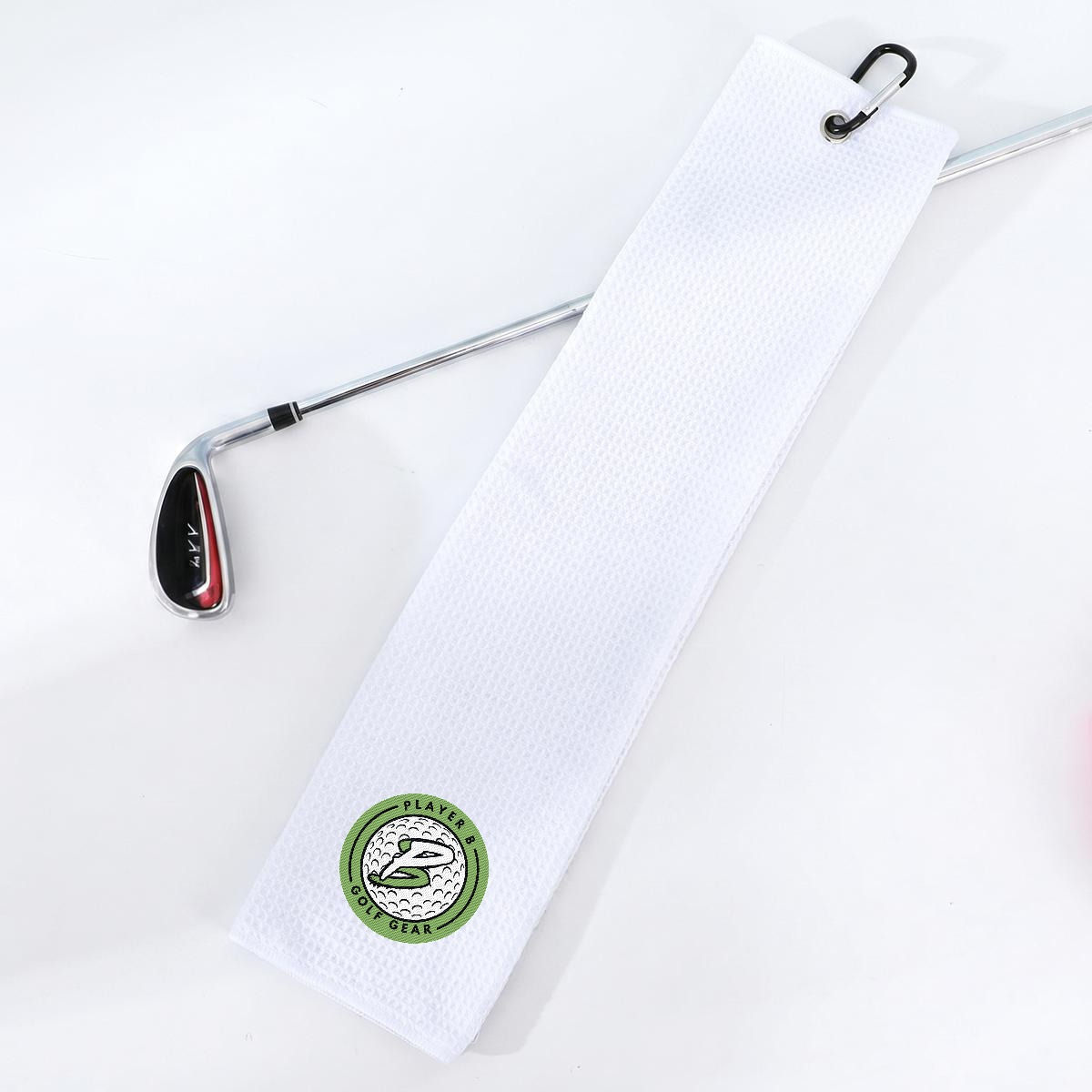Player B Embroidery Square Golf Towel(40x60cm)