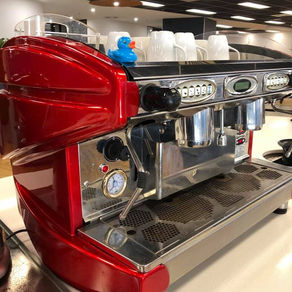 He found the coffee machine, it looked the same as it did before...