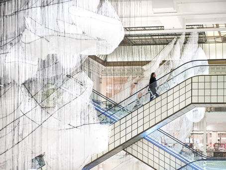 Chiharu Shiota au Bon Marché