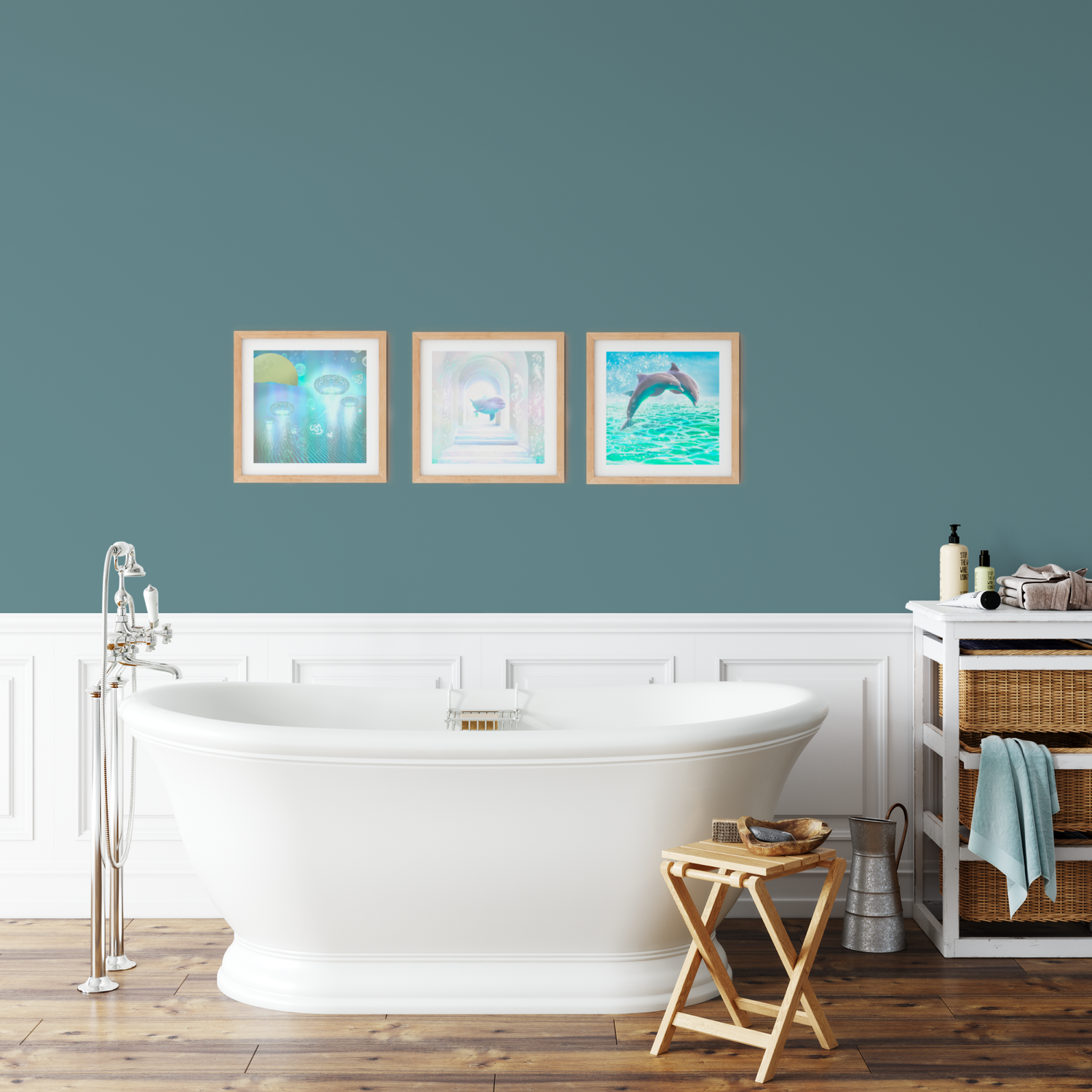 3 water themed prints