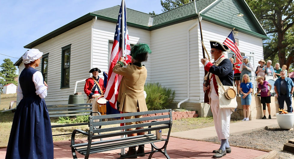 Raising the colors
