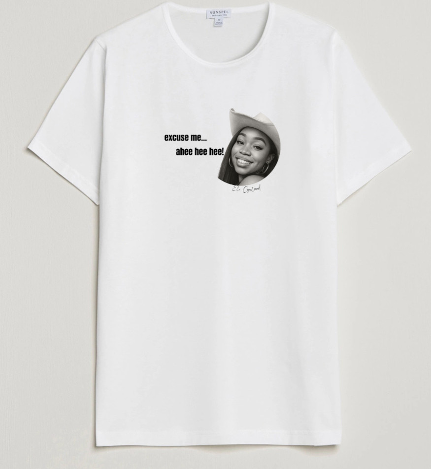 White Tshirt "Excuse Me" Merch