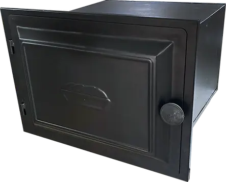 forno fechado com puxador