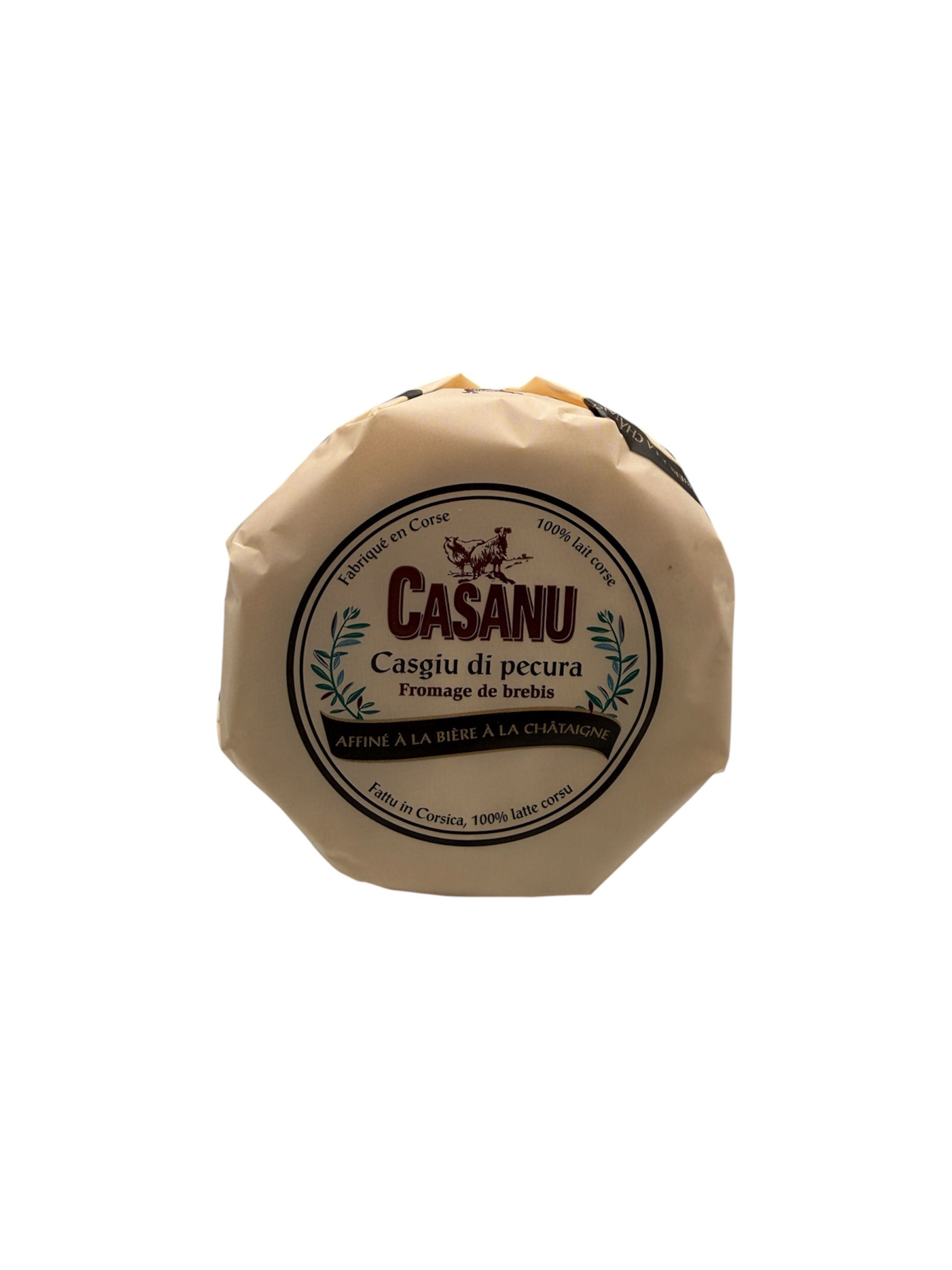 Fromage Casanu de brebis affiné a la bière à la châtaigne
