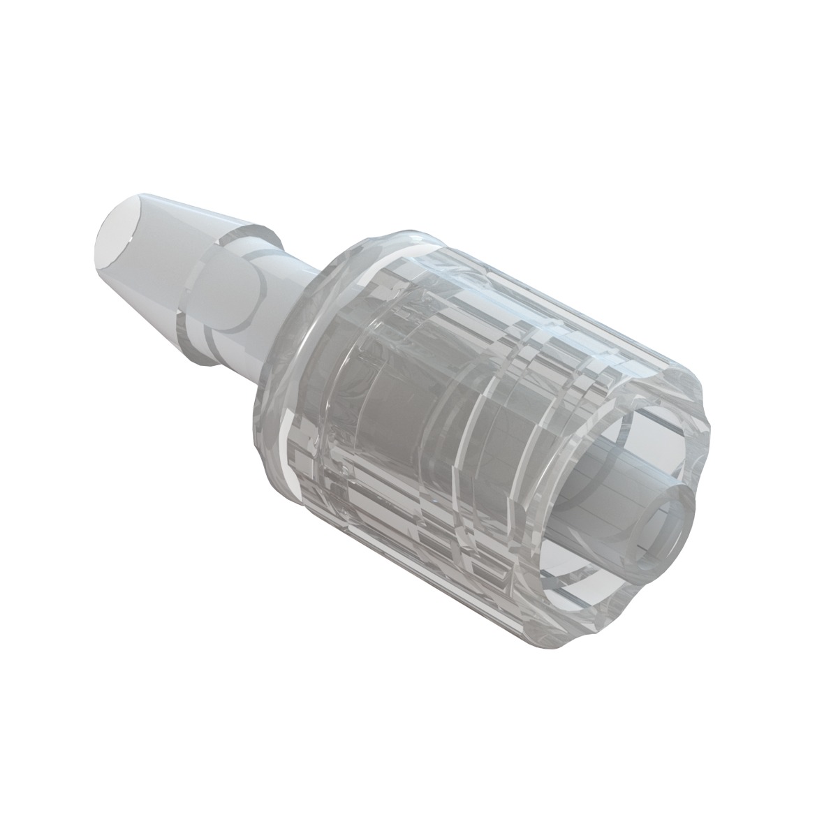 LLM MOBILE AUTOBLOQUANT / BARB HF POUR TUBE ØI 4.0mm - MABS TRANSP.