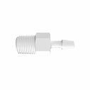 RACCORD FILETE 1/8" BSPT / BARB ØI 4.0mm - PP BLANC