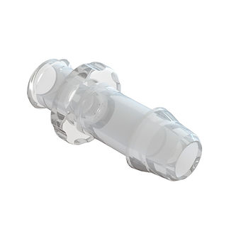 LUER LOCK FEMELLE / BARB HIGH FLOW ØI 6.4mm - PC TRANSP.