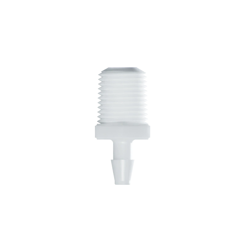 RACCORD FILETE 1/8-27 NPT / BARB POUR TUBE ØI 3.2mm - PA BLANC