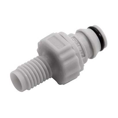 COUPLEUR MALE- CLAPET ZERO GOUTTE- PP- FILETE1/4-28