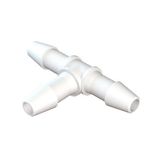 RACCORD EN T 3x BARB POUR TUBE ØI 3.2mm - ABS BLANC