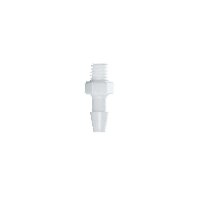 RACCORD FILETE 10-32 / BARB ØI 3.2mm - PA BLANC