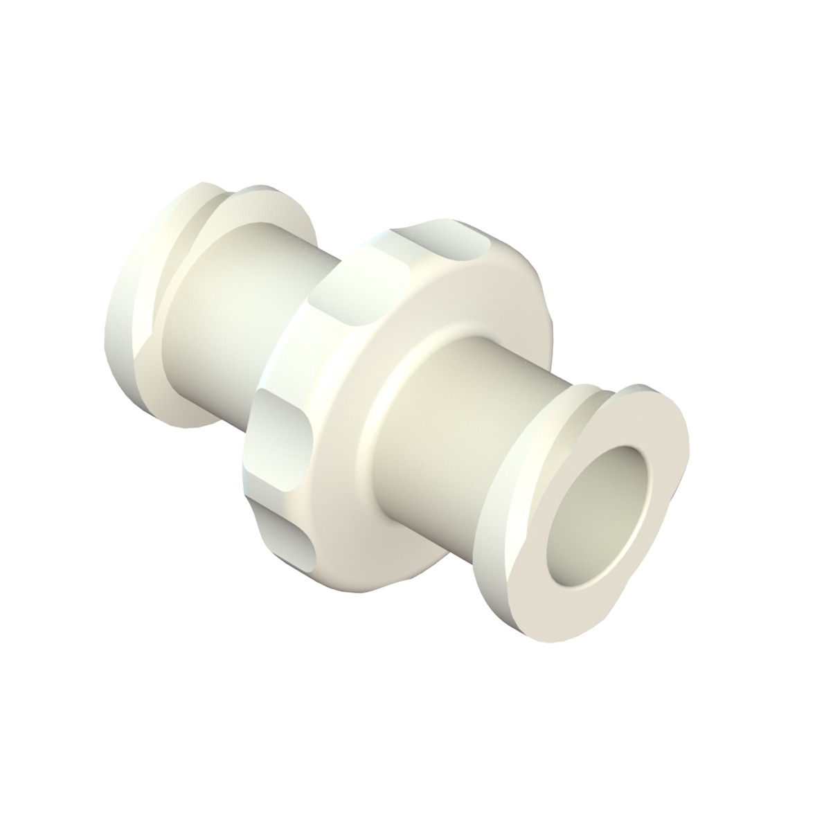 FEMALE LUER LOCK COUPLER - WHITE PA