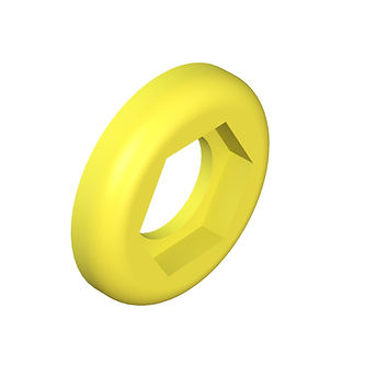 RONDELLE CODE COULEUR POUR MONTAGE SUR PANNEAU - PA JAUNE