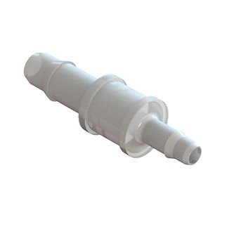 REDUCTEUR DROIT BARB POUR TUBE RIGIDE ØI 2.4mm / ØI 1.6mm - PVDF KYNAR
