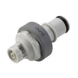 COUPLEUR MALE ZERO GOUTTE / BARB ØI 3.2mm - PP GRIS/EPDM
