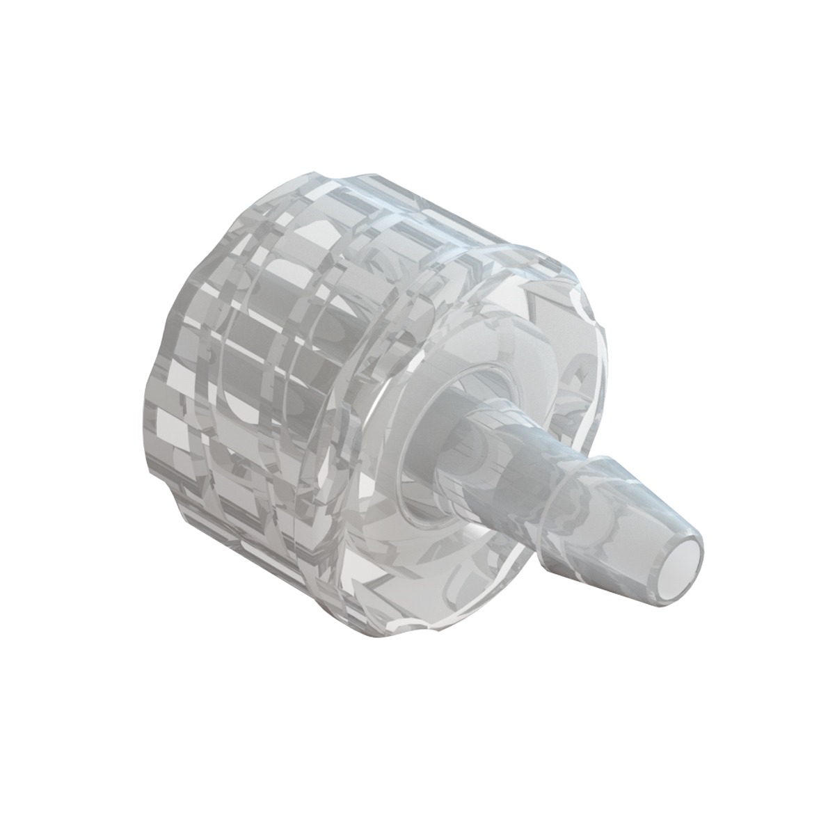 ISO-7 MALE LUER LOCK / BARB FOR 3/32"(2.4mm) ID TUBE - CLEAR MABS
