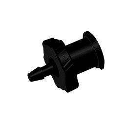 LUER FEMELLE-NYLON NOIR-CANNELE Øi 1,6mm