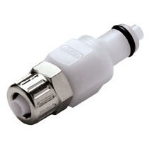 COUPLEUR MALE AVEC CLAPET / COIFFE Ø4.3x6.4mm - POM/NBR