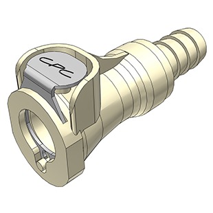 COUPLEUR FEMELLE SANS CLAPET / BARB POUR TUBE ØI 9.5mm - PP