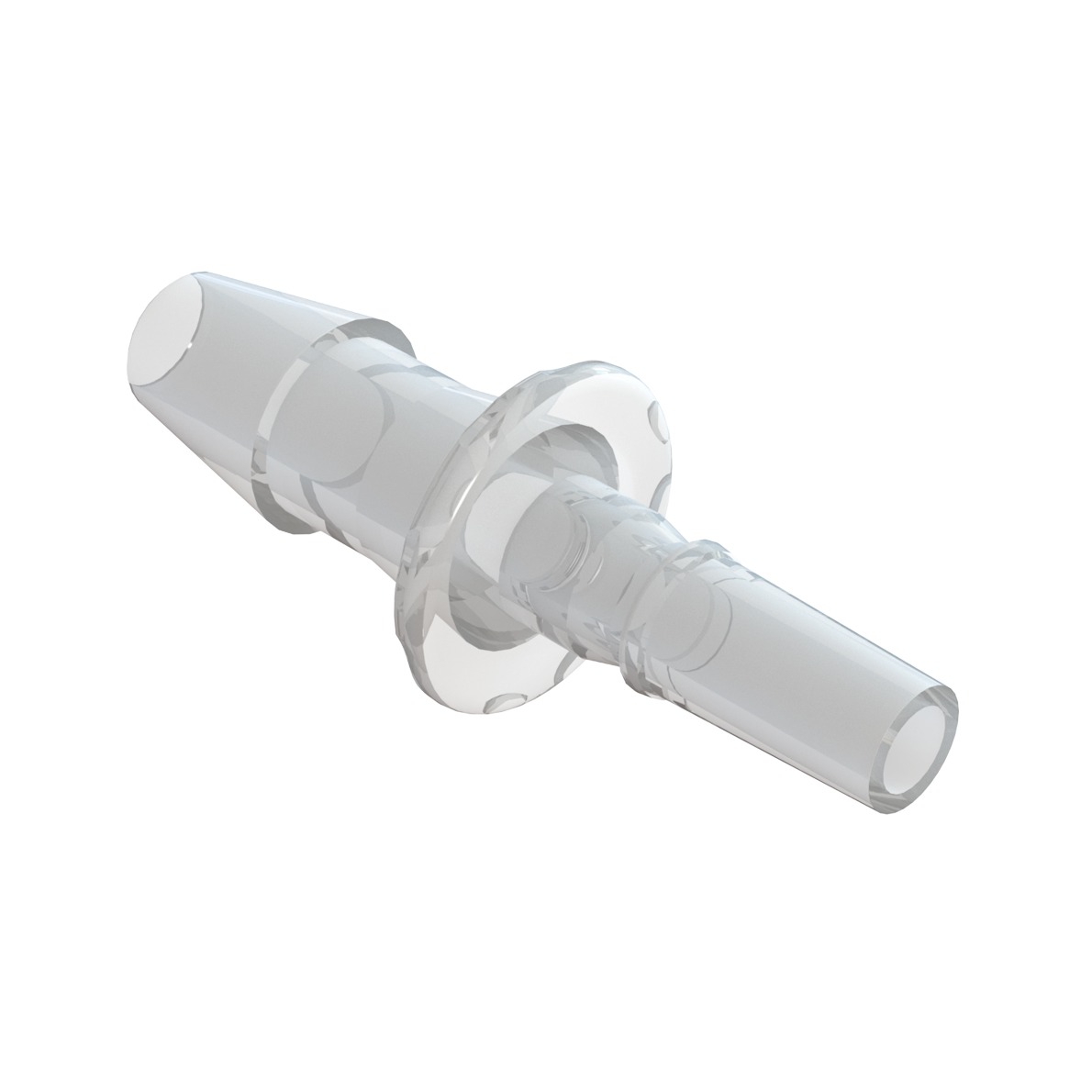 MALE LUER / HIGH FLOW BARB FOR 3/16"(4.8mm) ID TUBE - CLEAR MABS