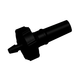 LUER SLIP MALE - NYLON NOIR CANNELE 1,6mm