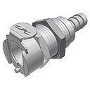 5/16 Hose Barb Valved Panel Mount Coupling Body