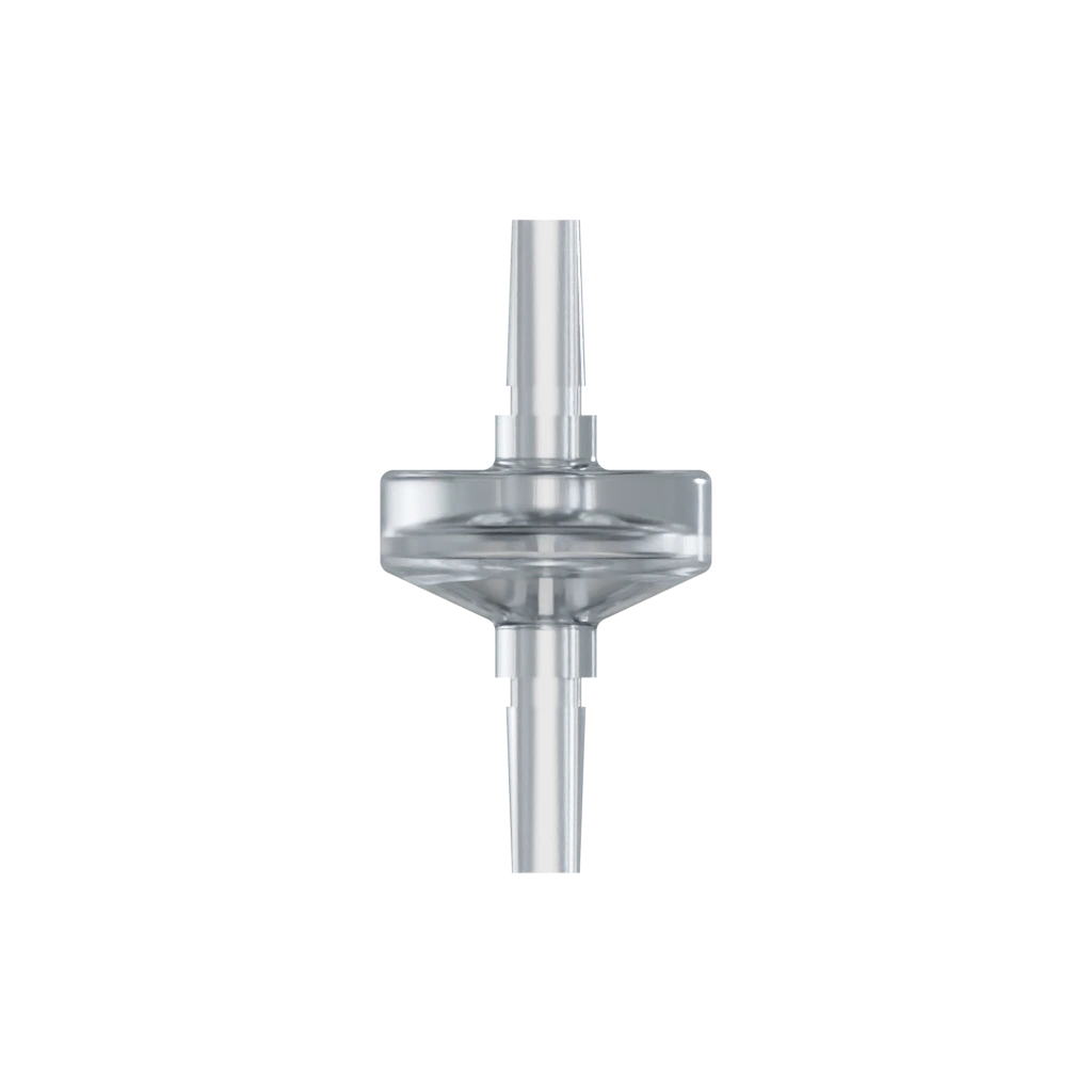 CHECK VALVE CP 35mbar - MALE LUER / MALE LUER - CLEAR PC