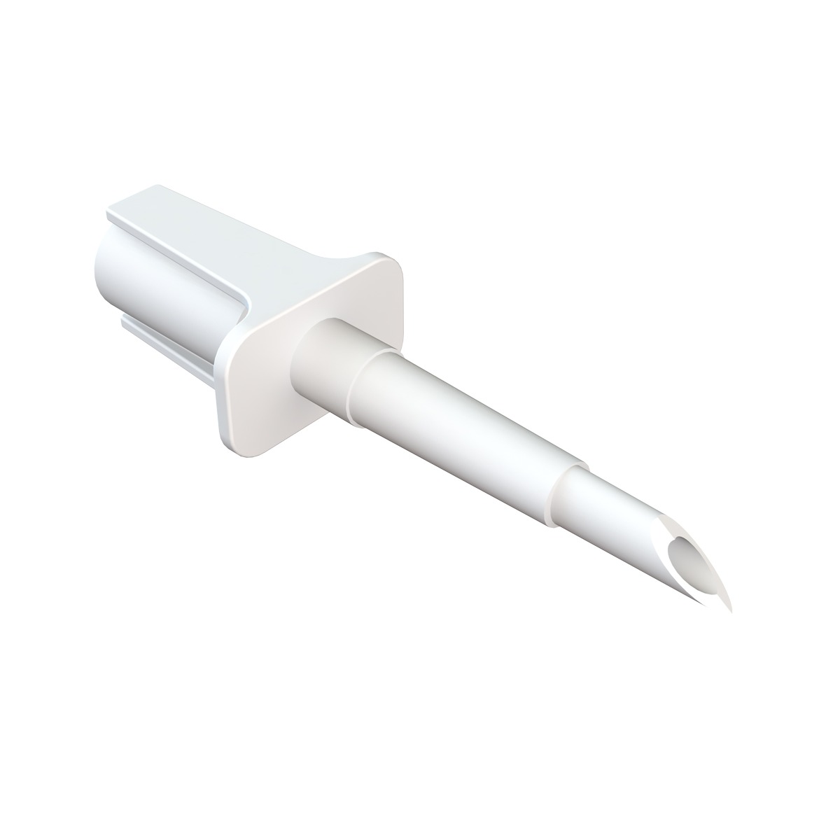 NON-VENTED SPIKE FOR 1/4"(6.4mm) OD TUBE - WHITE ABS