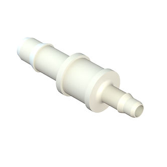 REDUCTEUR DROIT BARB POUR TUBE RIGIDE ØI 2.4mm / ØI 1.6mm - PA BLANC