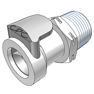 3/8 BSPT Valved Coupling Body