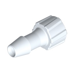 LUER LOCK MALE POUR TUBE ØI 4.8mm - NYLON BLANC