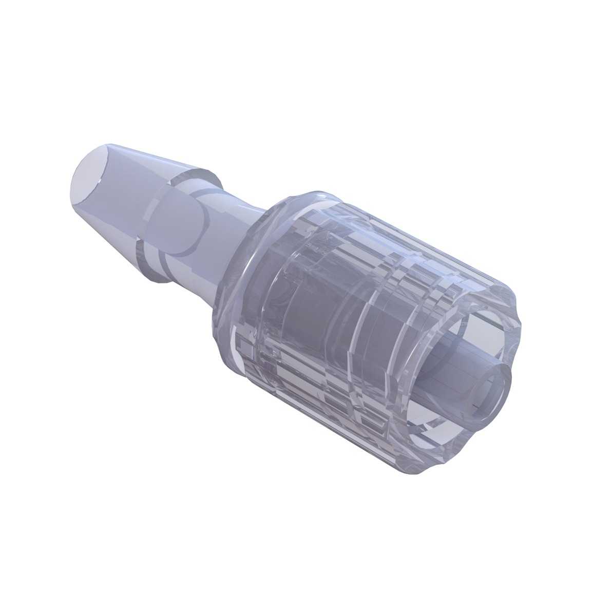 LLM MOBILE AUTOBLOQUANT / BARB HF POUR TUBE ØI 4.8mm - PC RAD.